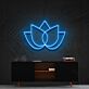 Lotusblume LED-Neonschild Wohnzimmer Yoga Studio