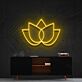 Lotusblume LED-Neonschild Wohnzimmer Yoga Studio