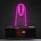 Abstrakte Figurenmaske LED Neonschild als stilvolle Wanddekoration