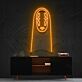 Abstrakte Figurenmaske LED Neonschild als stilvolle Wanddekoration