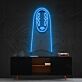 Abstrakte Figurenmaske LED Neonschild als stilvolle Wanddekoration