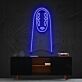 Abstrakte Figurenmaske LED Neonschild als stilvolle Wanddekoration