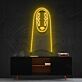 Abstrakte Figurenmaske LED Neonschild als stilvolle Wanddekoration