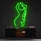 Abstrakte weibliche Körperkontur LED-Neonschild Wohnzimmer Atelier