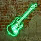 E-Gitarre LED-Neonschild Musikstudio Bar