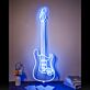 E-Gitarre LED-Neonschild Musikstudio Bar