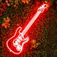 E-Gitarre LED-Neonschild Musikstudio Bar