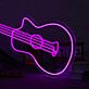 Akustikgitarre LED-Neonschild Musikstudio Wohnzimmer