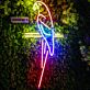 Papagei auf Ast LED-Neonschild Wohnzimmer Bar