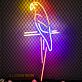 Papagei auf Ast LED-Neonschild Wohnzimmer Bar