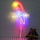 Papagei auf Ast LED-Neonschild Wohnzimmer Bar
