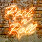 Rock n' Roll LED-Neonschild für Bar und Club