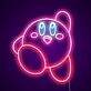 Rundes Cartoon Wesen LED Neonschild niedliche Neon Wanddeko in Rosa für Kinderzimmer Gaming Zimmer oder Wohnzimmer