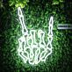 Skelett Hand Rockgeste LED-Neonschild für Bar Club