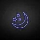Mond und Sterne als LED-Neonschild