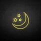 Mond und Sterne als LED-Neonschild