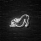 Yoga Katze LED-Neonschild Wohnzimmer Yoga Studio
