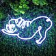Yoga Katze LED-Neonschild Wohnzimmer Yoga Studio