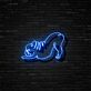 Yoga Katze LED-Neonschild Wohnzimmer Yoga Studio