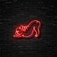 Yoga Katze LED-Neonschild Wohnzimmer Yoga Studio