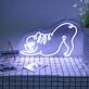 Yoga Katze LED-Neonschild Wohnzimmer Yoga Studio