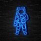 Astronaut LED-Neonschild Wohnzimmer Gamingzimmer