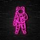Astronaut LED-Neonschild Wohnzimmer Gamingzimmer