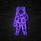 Astronaut LED-Neonschild Wohnzimmer Gamingzimmer