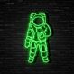 Astronaut LED-Neonschild Wohnzimmer Gamingzimmer