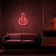 Mittelfinger Handgeste LED-Neonschild für Bar Club