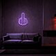 Mittelfinger Handgeste LED-Neonschild für Bar Club