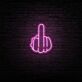 Mittelfinger Handgeste LED-Neonschild für Bar Club