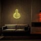 Mittelfinger Handgeste LED-Neonschild für Bar Club