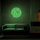 DISCO LED Neon Schriftzug als Wanddekoration