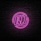 DISCO LED Neon Schriftzug als Wanddekoration