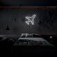 Passagierflugzeug LED-Neonschild Schlafzimmer Wohnzimmer