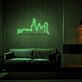 Stadt Skyline LED-Neonschild Wohnzimmer Büro