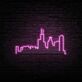 Stadt Skyline LED-Neonschild Wohnzimmer Büro