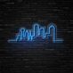 Stadt-Skyline LED-Neonschild Wohnzimmer Büro