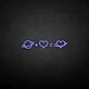 Planet und Herz Symbol LED-Neonschild Wohnzimmer Schlafzimmer