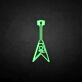 Rockgitarre als LED-Neonschild