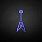 Rockgitarre als LED-Neonschild