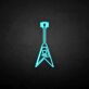 Rockgitarre als LED-Neonschild