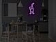 Katze von hinten LED-Neonschild für Wohnzimmer Küche