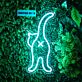 Katze von hinten LED-Neonschild für Wohnzimmer Küche