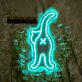 Katze von hinten LED-Neonschild für Wohnzimmer Küche