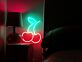 Kirschen LED-Neonschild Küche Bar