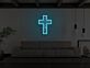 Kruzifix LED-Neonschild mit Christusfigur