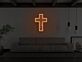 Kruzifix LED-Neonschild mit Christusfigur