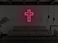 Kruzifix LED-Neonschild mit Christusfigur